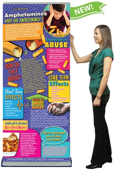 Amphetamines Retractable Banner w/Stand
